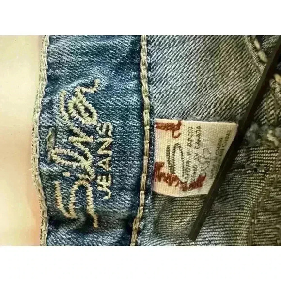 SILVER FRANCES FLARE BLUE SLIGHT DISTRESSING JEANS SIZE W31/L31 - Picture 7 of 8